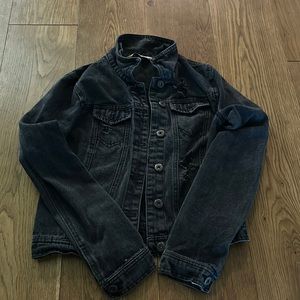Black jean jacket